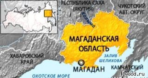 Магаданская область карта россии